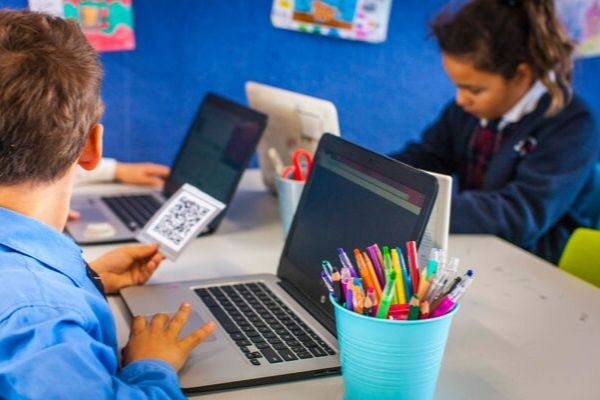 St Andrews Catholic Primary School Malabar - students working on their laptop